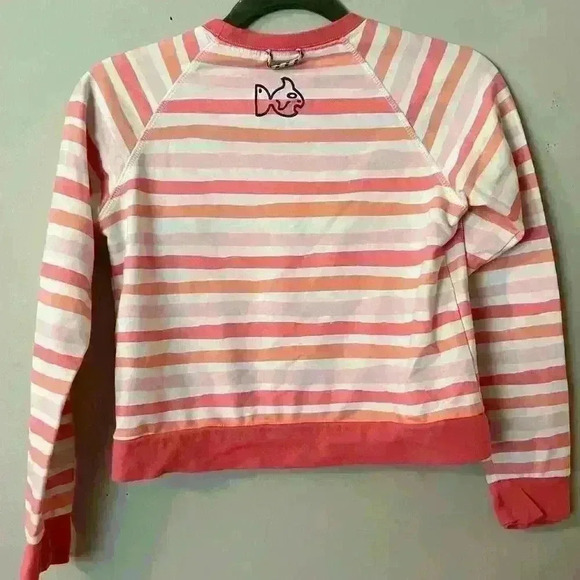 Prodoh Girls Long Sleeve Striped Top T Shirt Size 12 Stretch Active Comfy Casual - Picture 2 of 4
